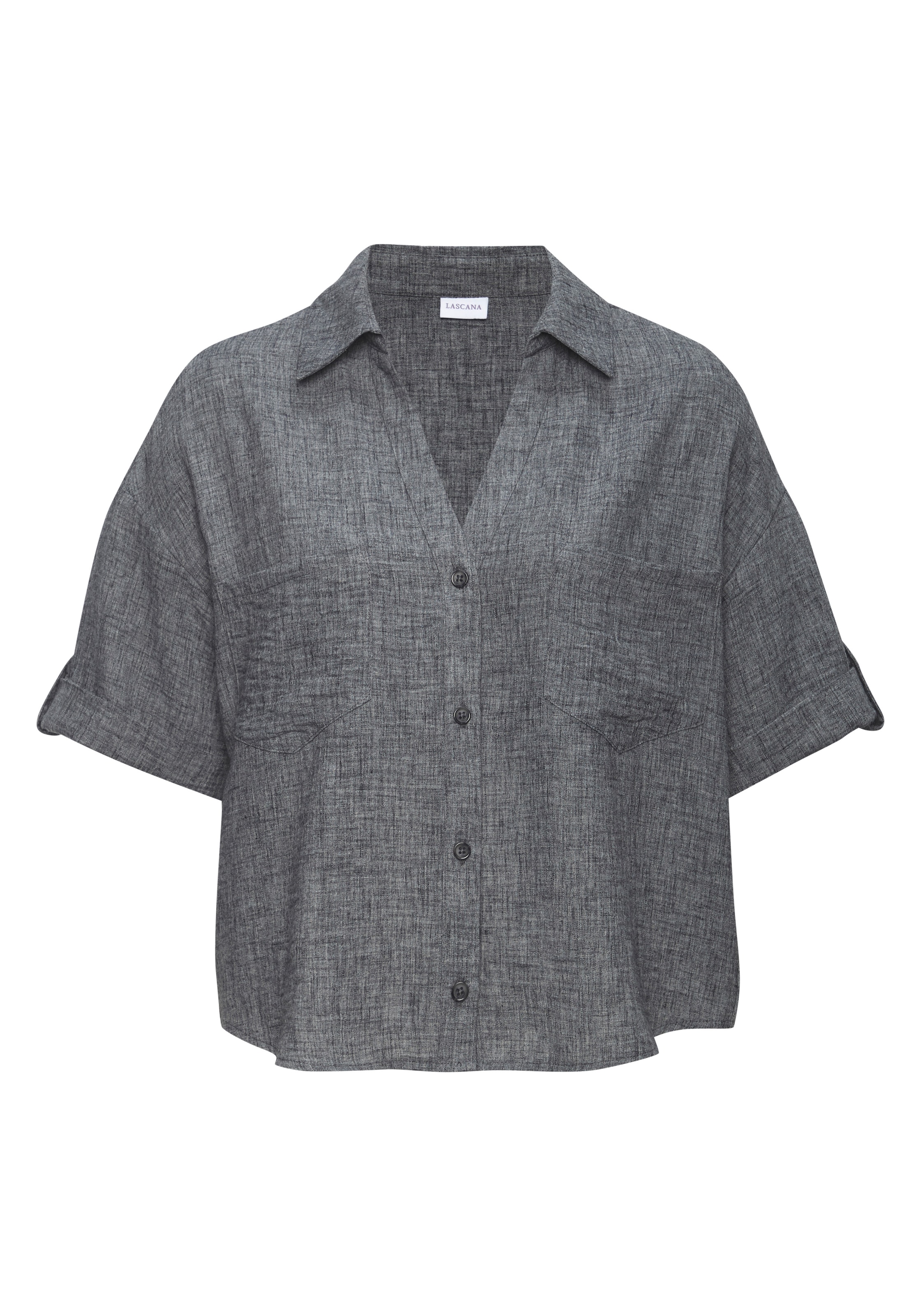 BUFFALO Bluse in Grau: Vorderseite