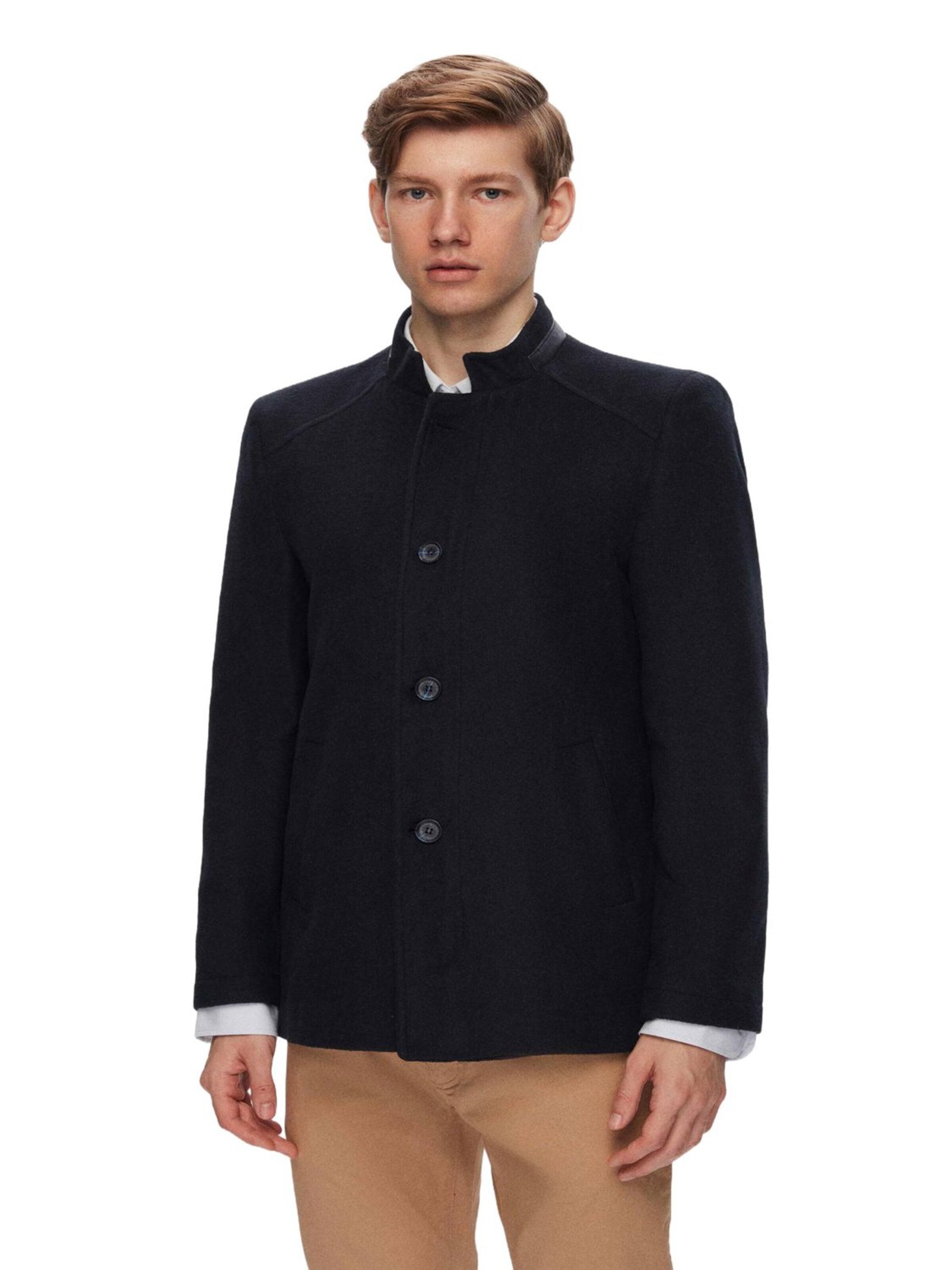 D’S Damat Winter coat in Blue: front