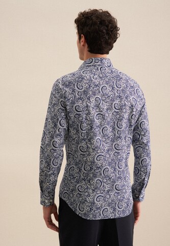 Coupe slim Chemise business 'Smart Essentials' SEIDENSTICKER en bleu
