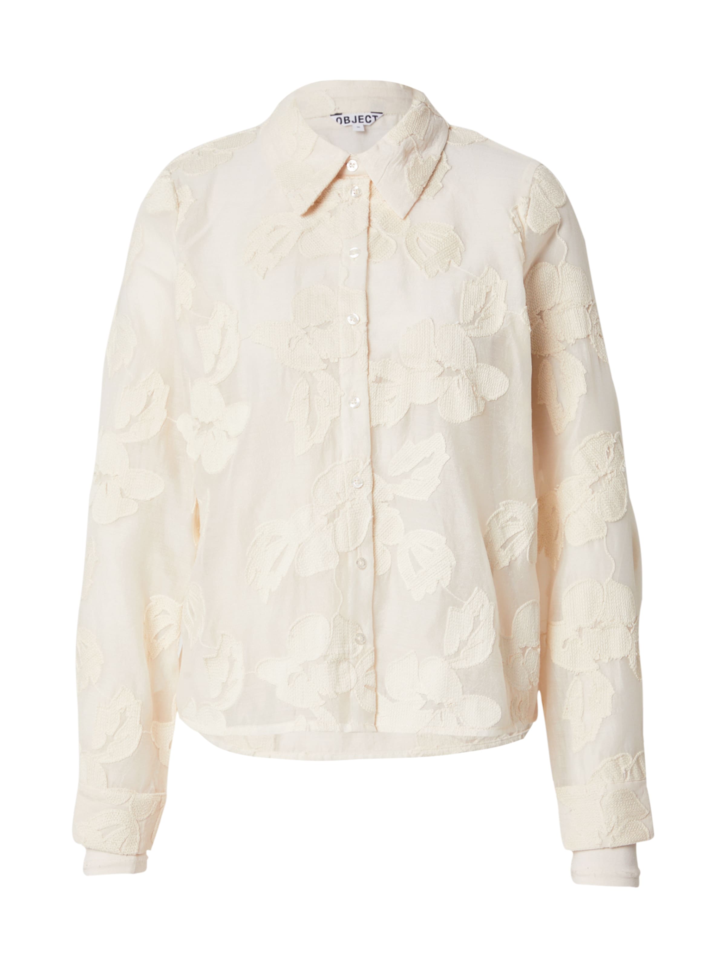 OBJECT Bluse 'OBJTYLA' in Weiß: Vorderseite