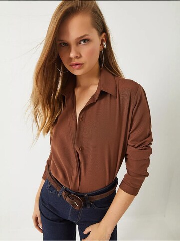 Bianco Lucci Blouse in Brown