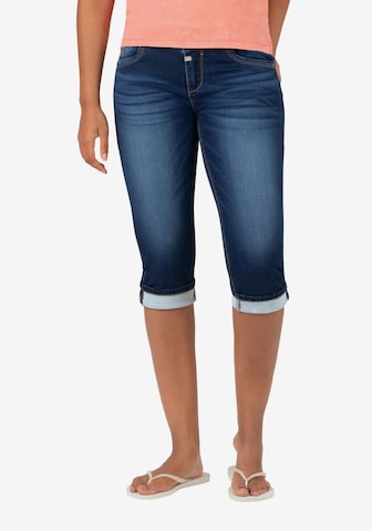 TIMEZONE Slimfit Jeans 'Enya' in Blauw: voorkant