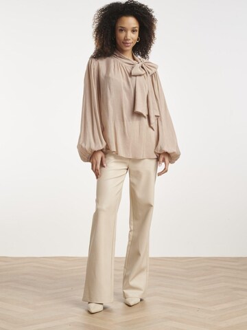 Smashed Lemon Blouse in Beige: voorkant