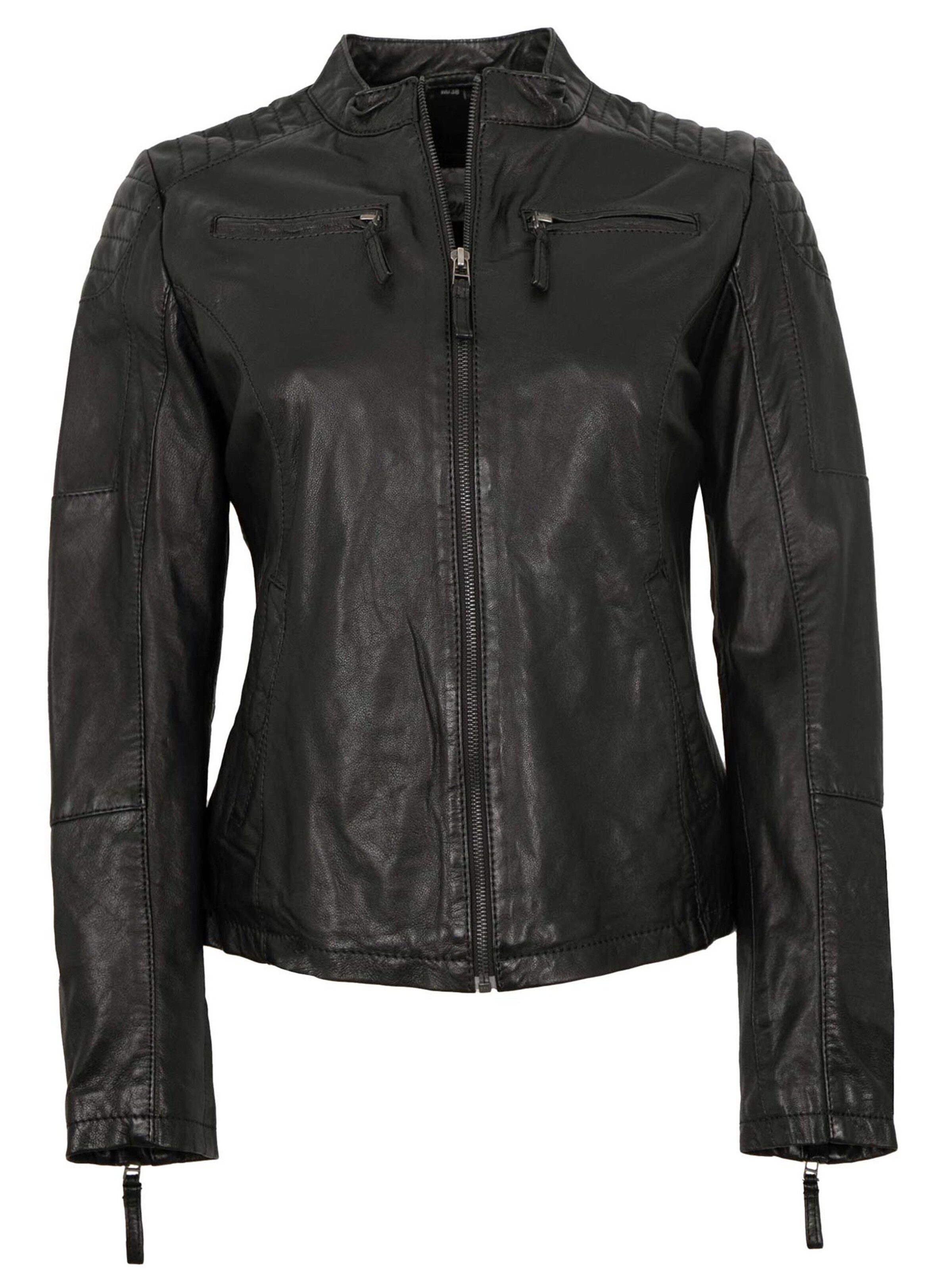 7ELEVEN Übergangsjacke 'Nikita' in Schwarz: Vorderseite