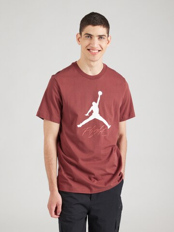 Maglietta 'JUMPMAN FLIGHT' di Jordan in marrone: frontale