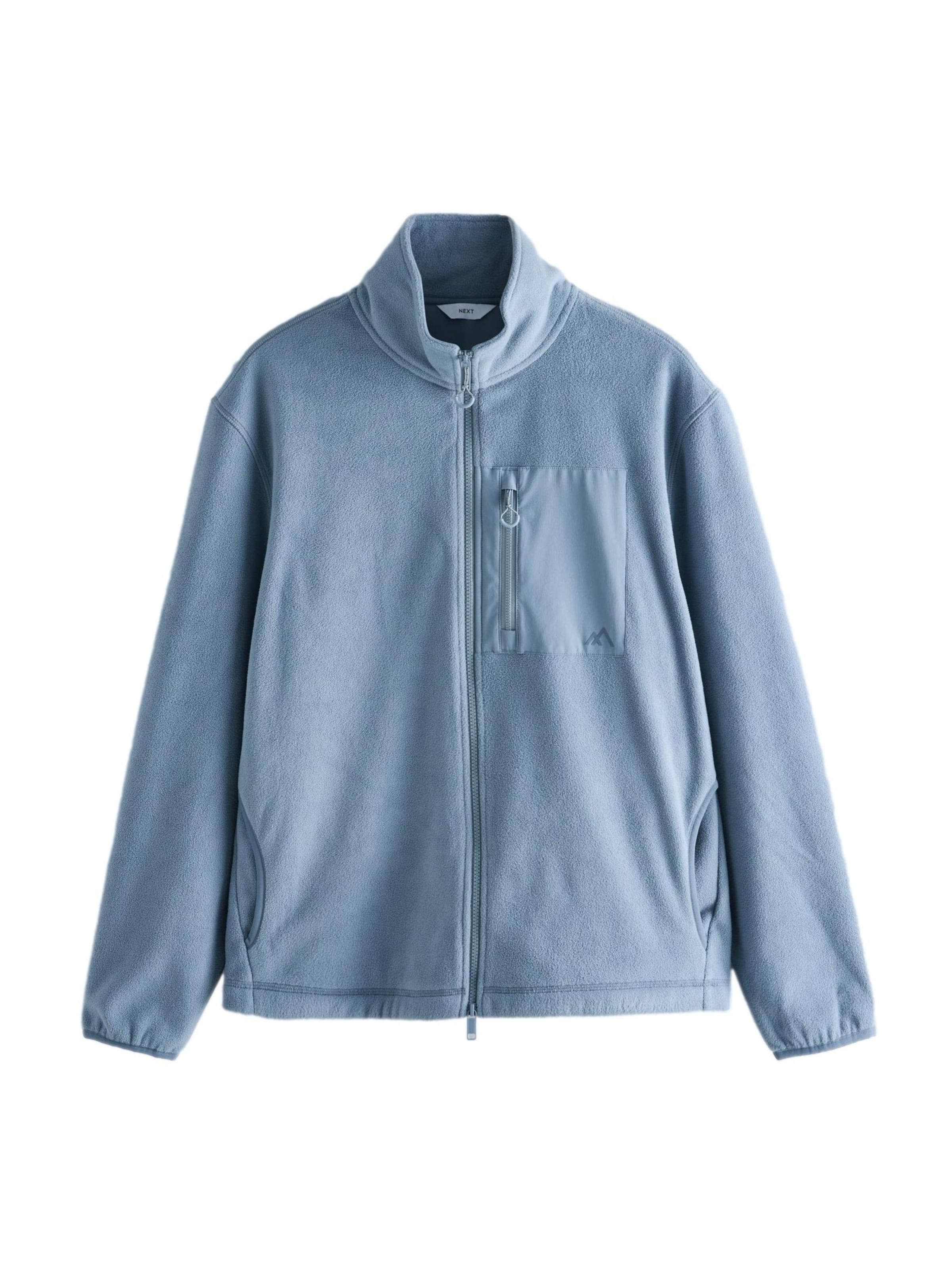 Jachetă  fleece de la Next pe albastru: față