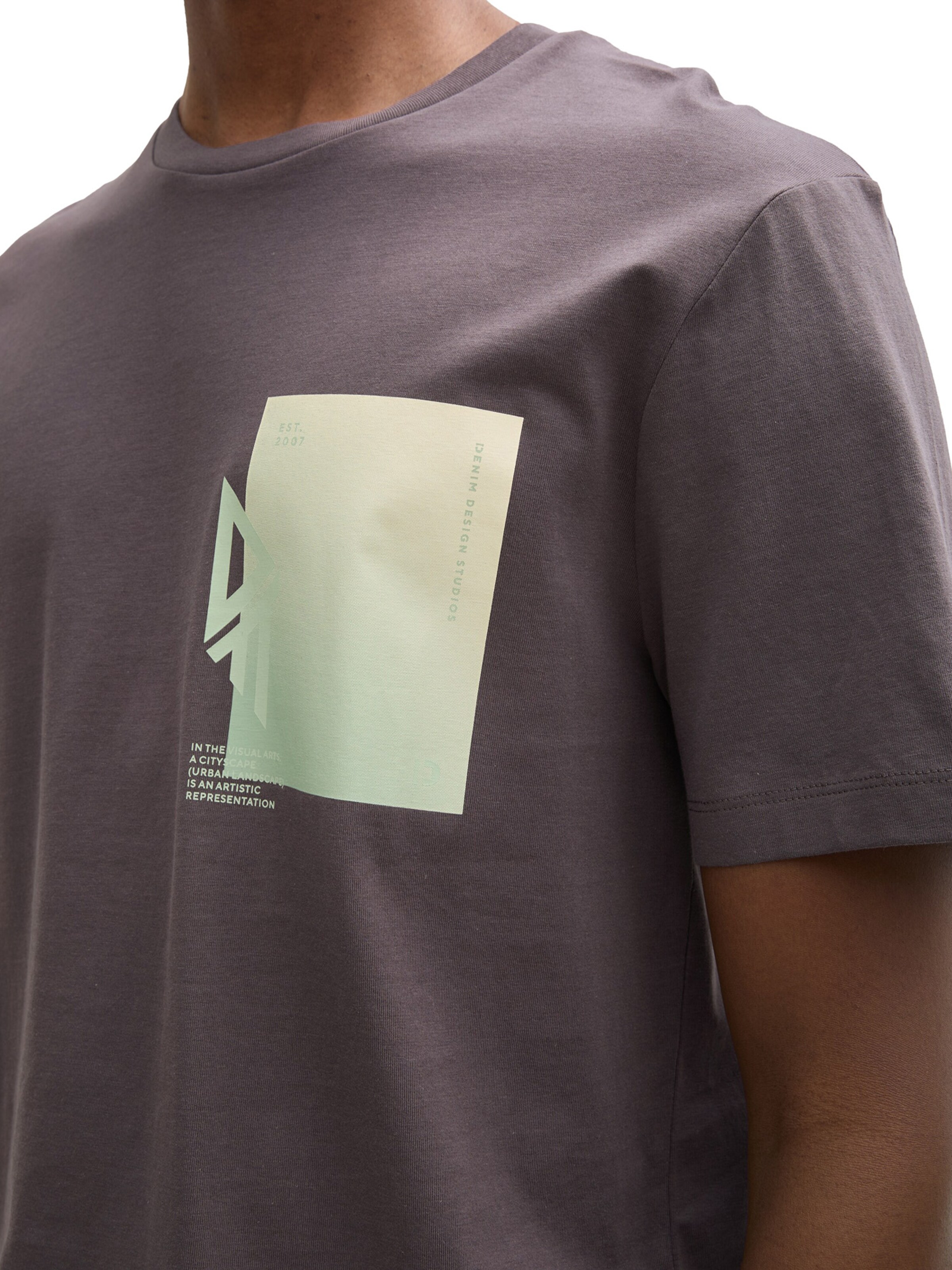 TOM TAILOR DENIM Tričko - Sivá