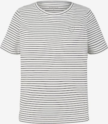 T-shirt TOM TAILOR en blanc : devant