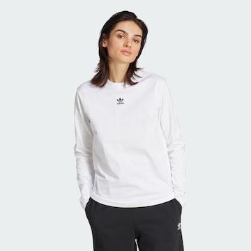 T-shirt 'Essentials' ADIDAS ORIGINALS en blanc : devant