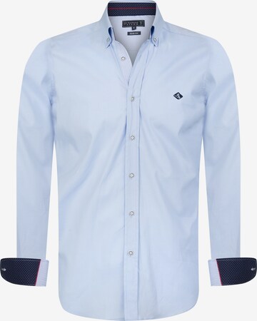 Coupe regular Chemise 'Seda' Sir Raymond Tailor en bleu : devant