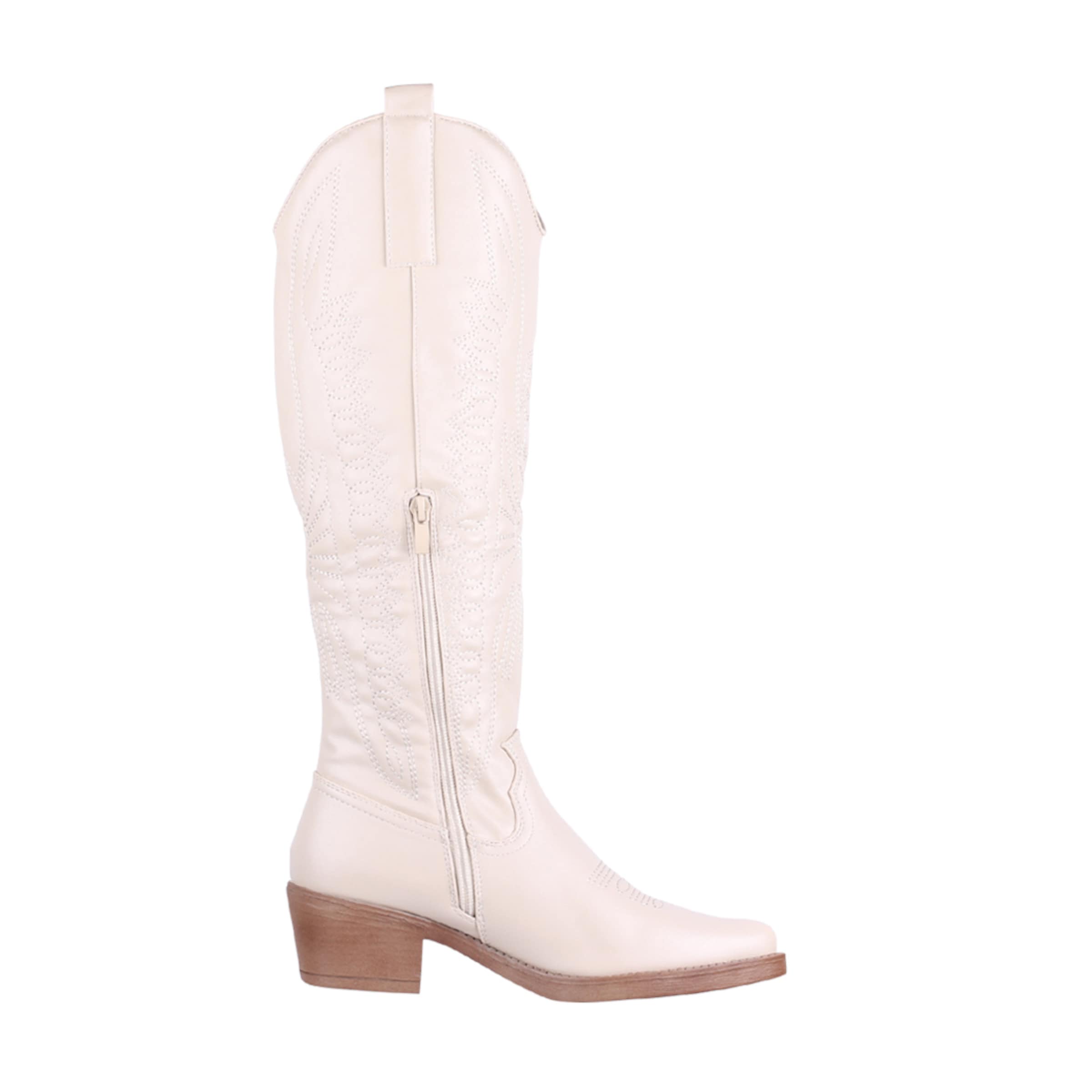Elara Comwboystøvler i beige