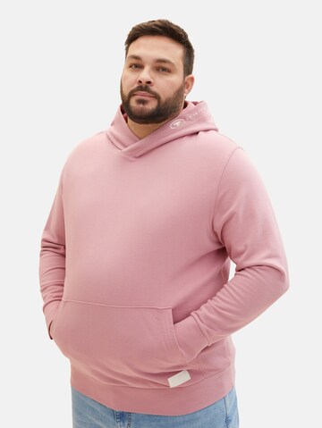 TOM TAILOR Men + Sweatshirt in Pink