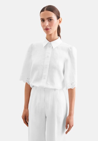 SEIDENSTICKER Blouse 'Uni' in White: front