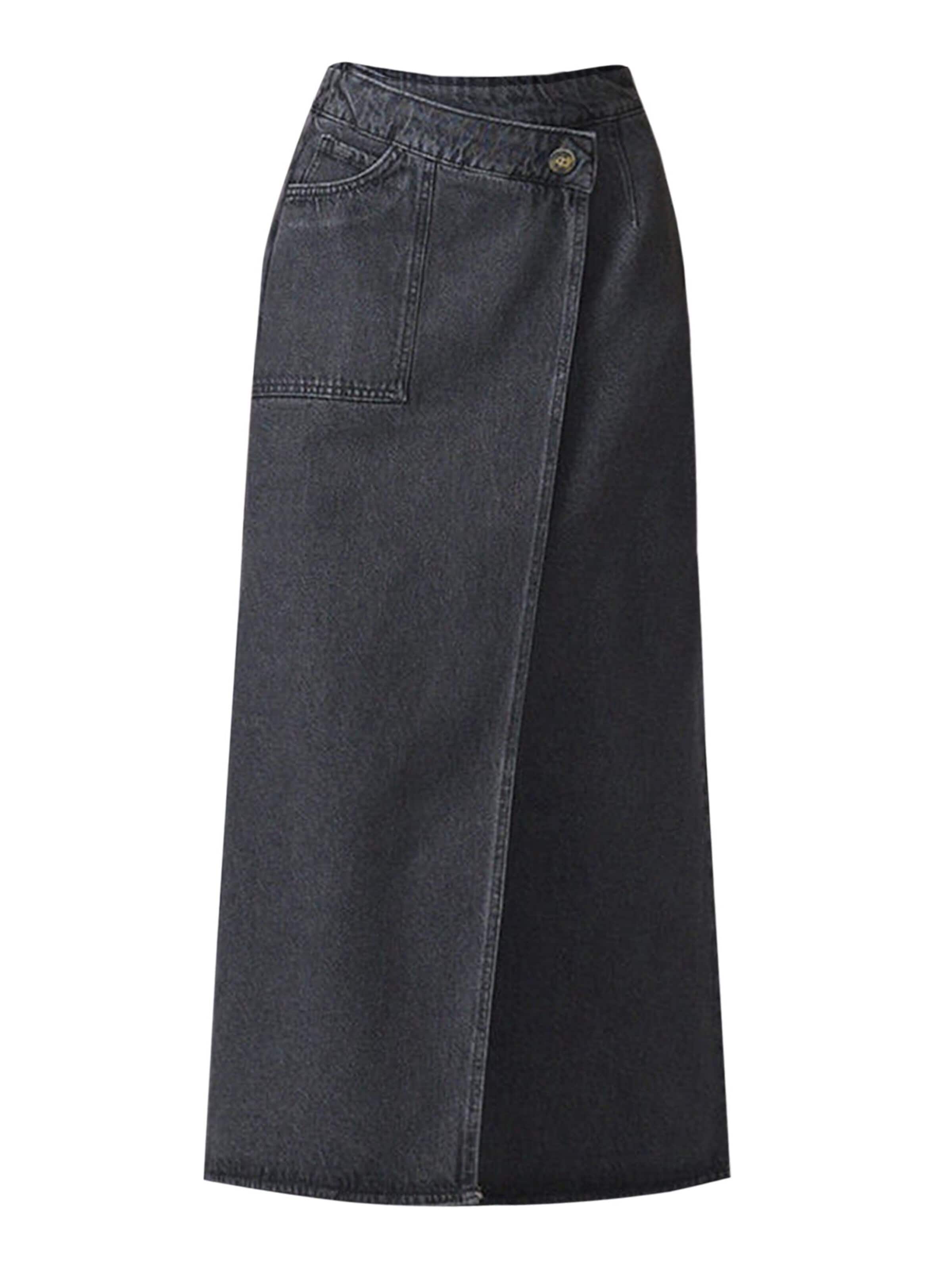 Touche Prive Skirt in Grey: front