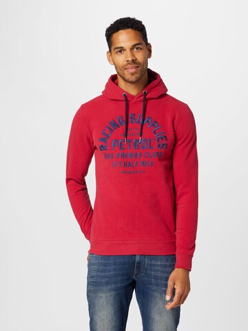 Petrol Industries Sweatshirt in Red: front