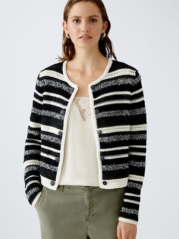 OUI Strickjacke in Schwarz