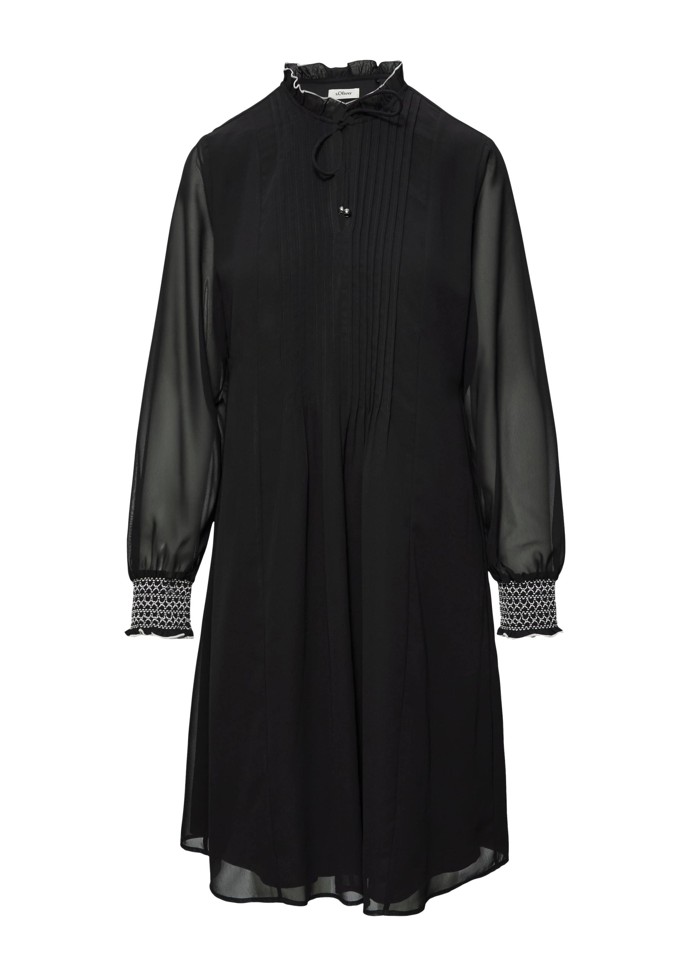 s.Oliver BLACK LABEL Kleid in Schwarz: Vorderseite