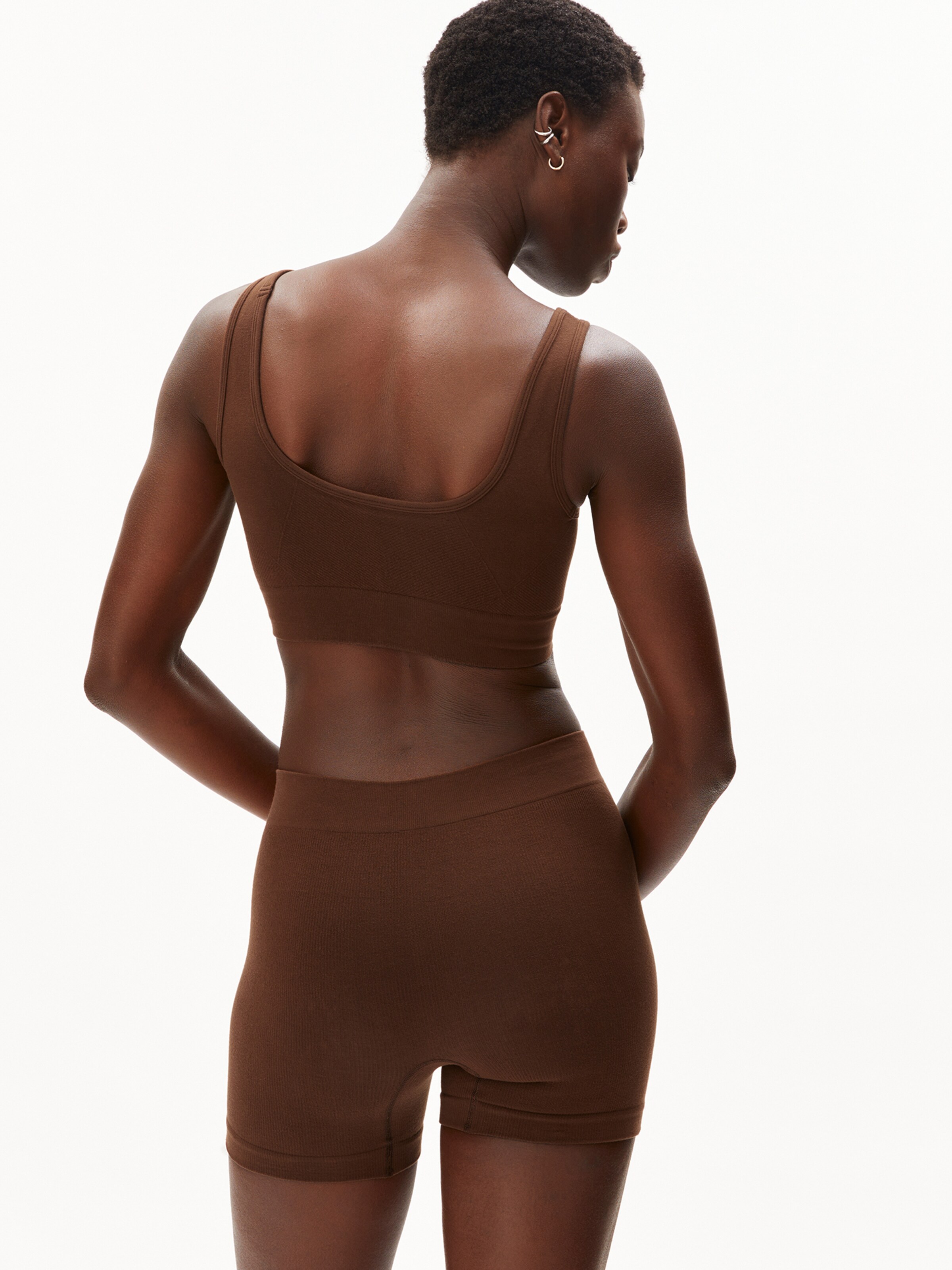 ARMEDANGELS Bustier BH in Bruin: voorkant