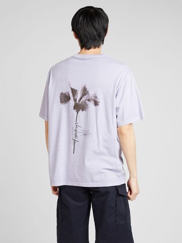 T-Shirt QS en violet : devant