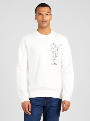 s.Oliver Sweatshirt in Wit: voorkant