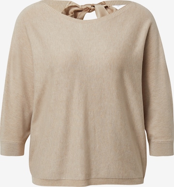 Pull-over COMMA en beige : devant