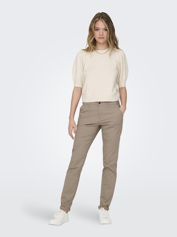 ONLY Slimfit Chinohose in Beige