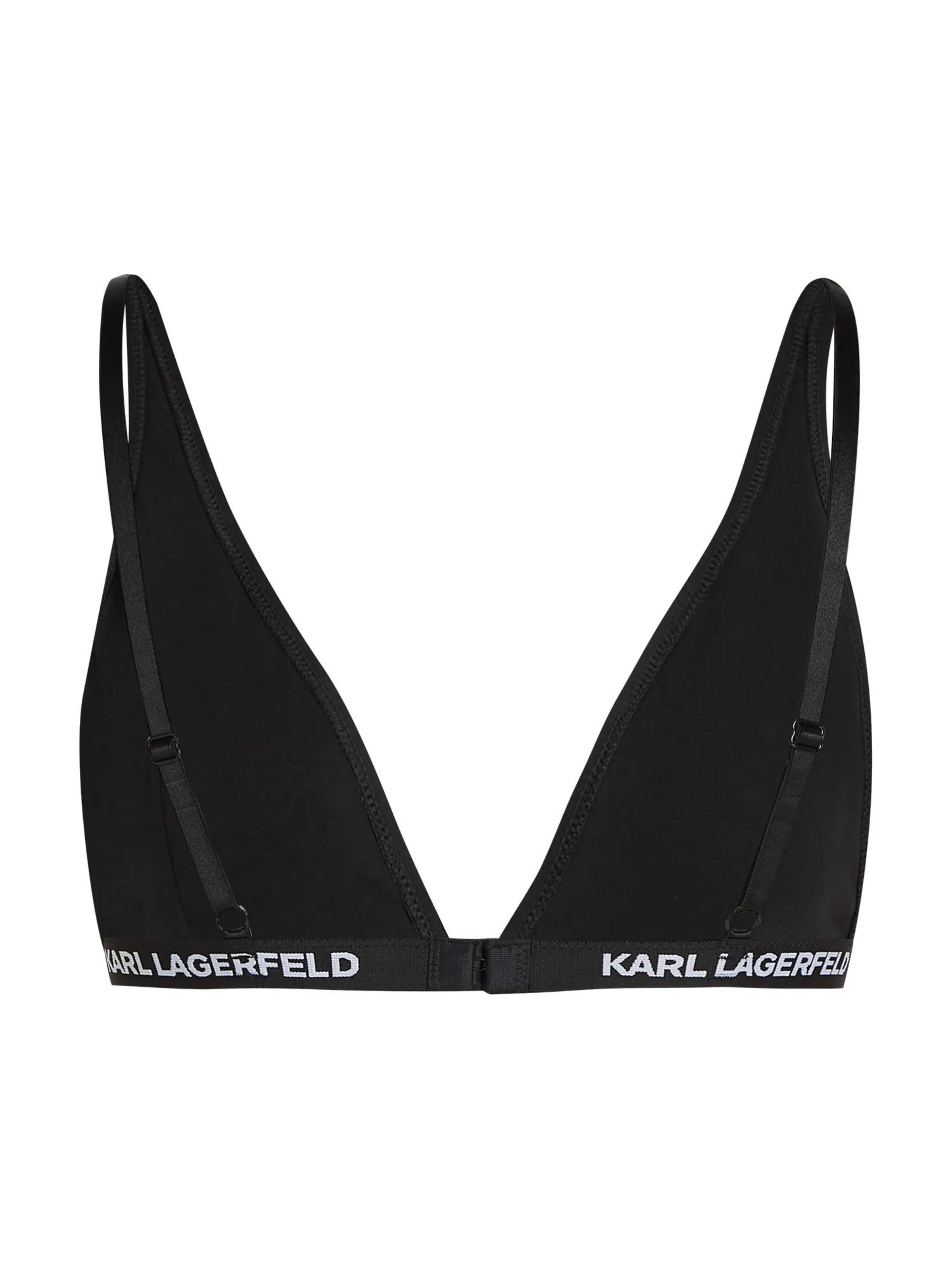 Karl Lagerfeld Trójkąt Biustonosz w kolorze czarny