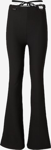 Koton Flared Pants in Black: front