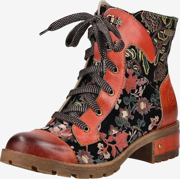 Bottines à lacets Laura Vita en orange : devant