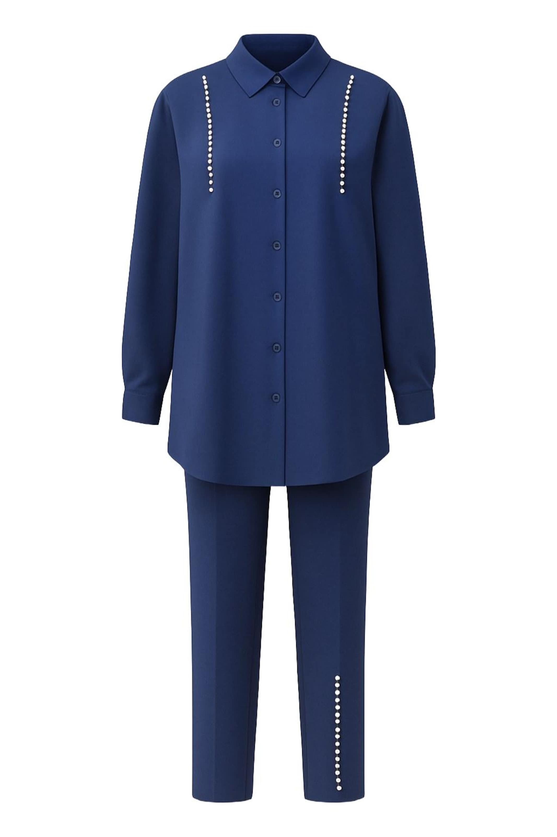 MODAMIHRAM Broekpak in Blauw: voorkant