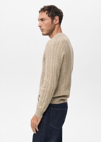 MANGO MAN Pullover in Braun
