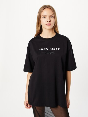 Miss Sixty Oversized shirt in Zwart: voorkant