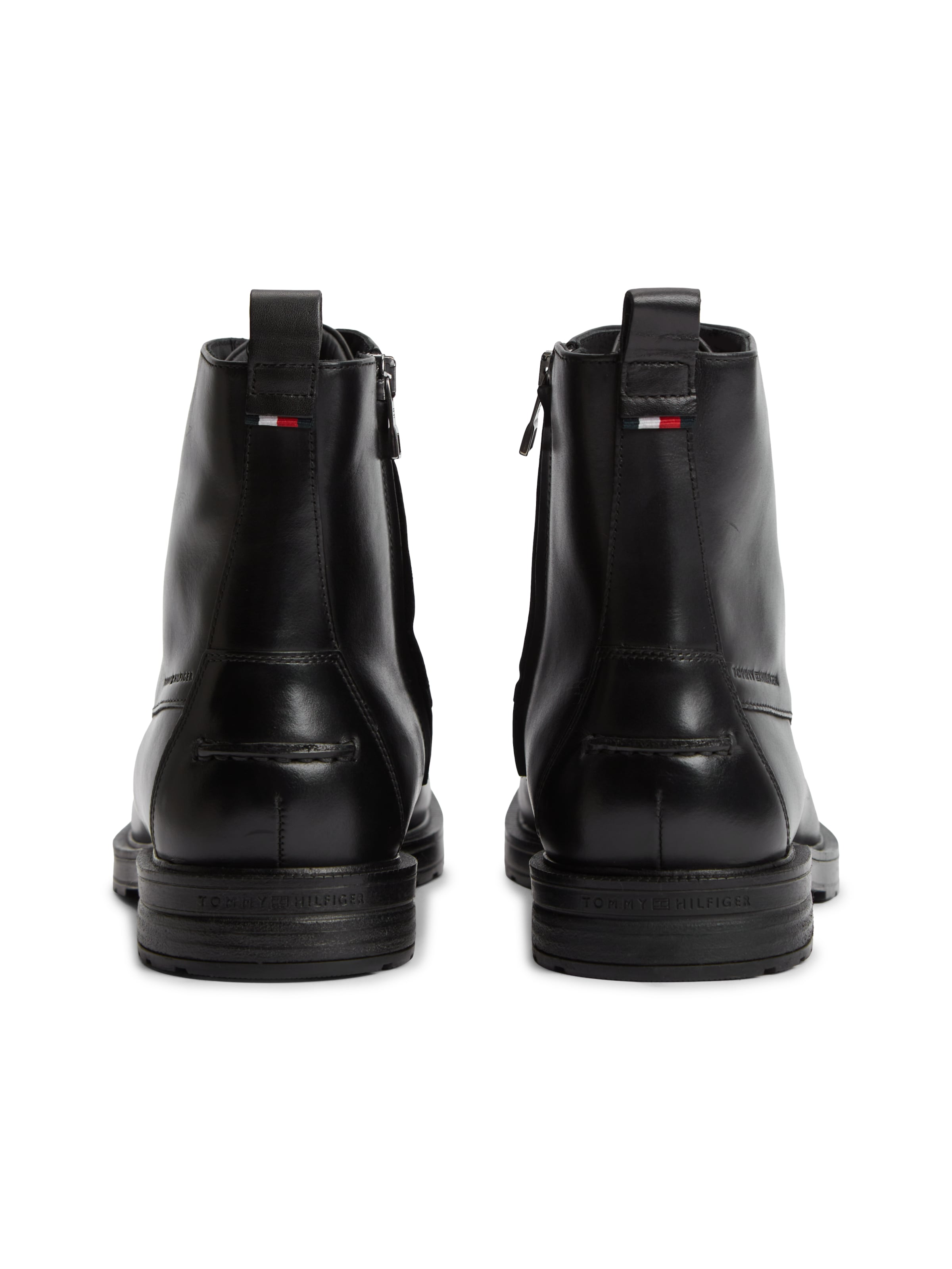 TOMMY HILFIGER Schnürboots in Schwarz