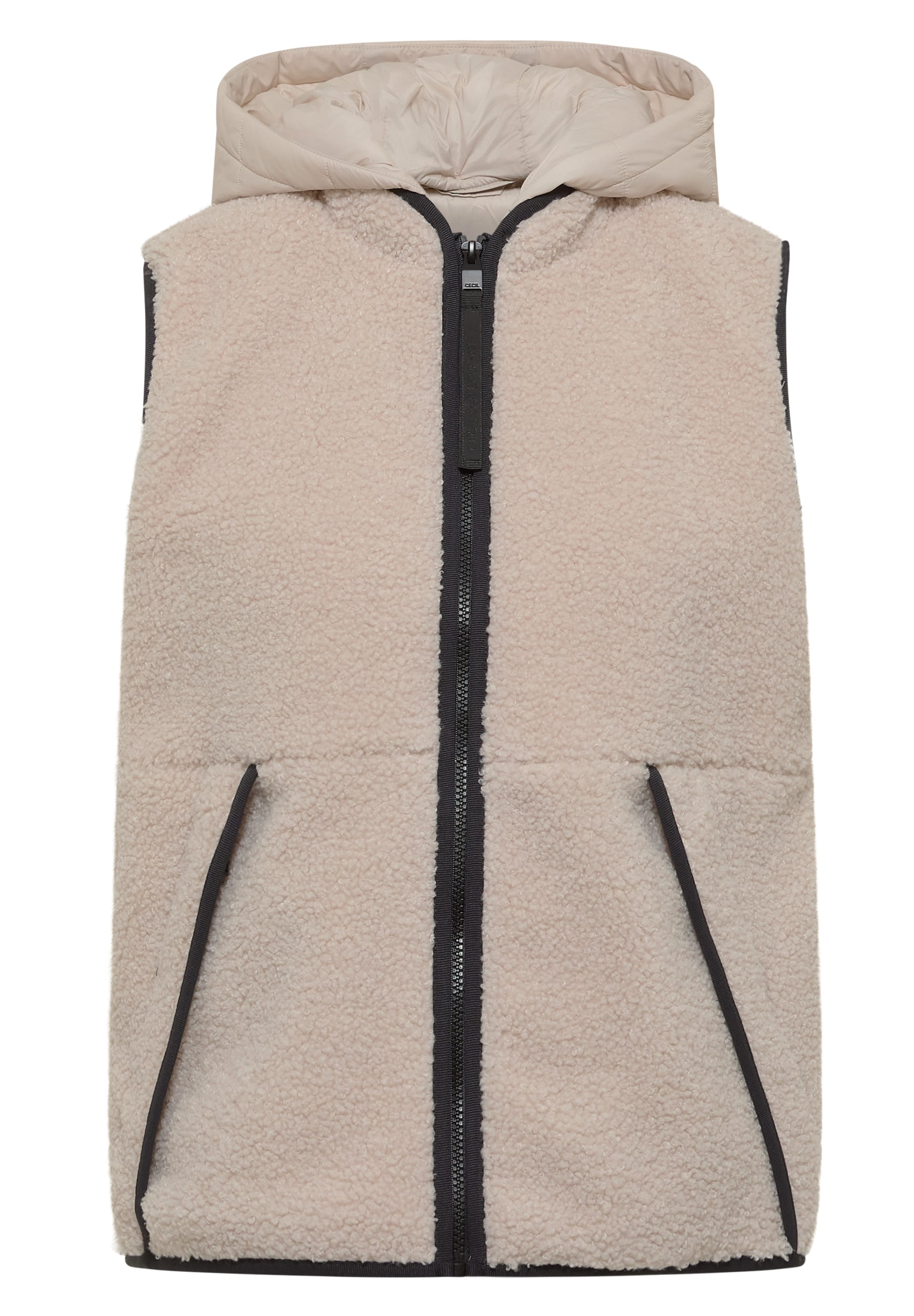CECIL Vest in Beige: front
