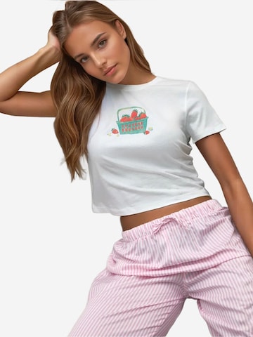 Hiccup T-Shirt in Weiß: Vorderseite