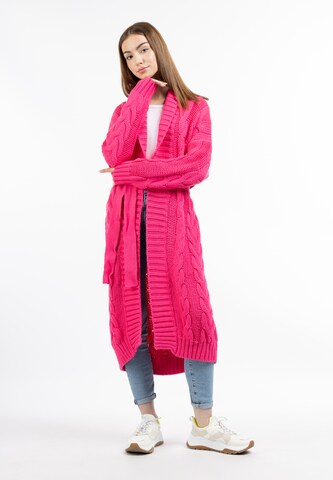 MYMO Knit Cardigan 'Blonda' in Pink