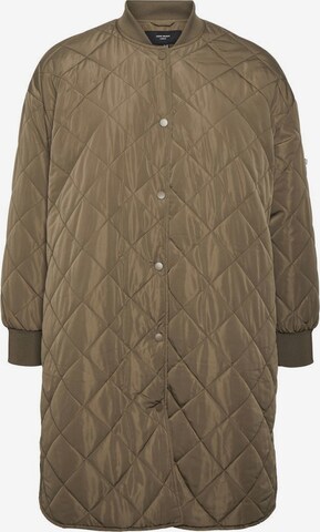 Vero Moda Curve Between-Seasons Coat in Green: front