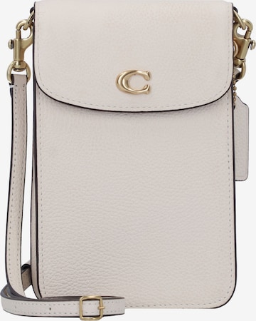 COACH Smartphone Case in Beige: front