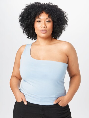 Cotton On Curve Top in Blue: front