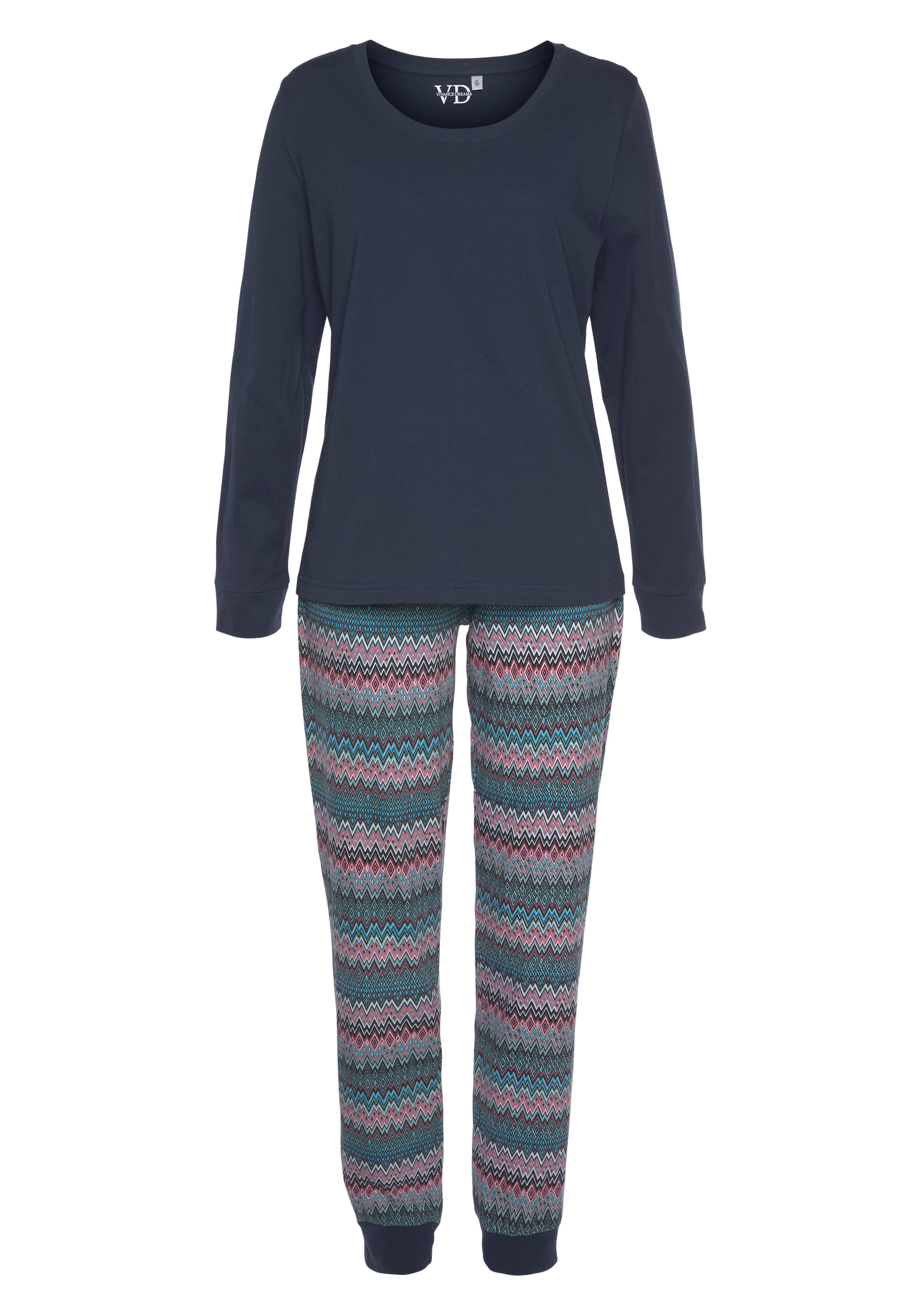 VIVANCE by LASCANA - Pijama en azul: frente