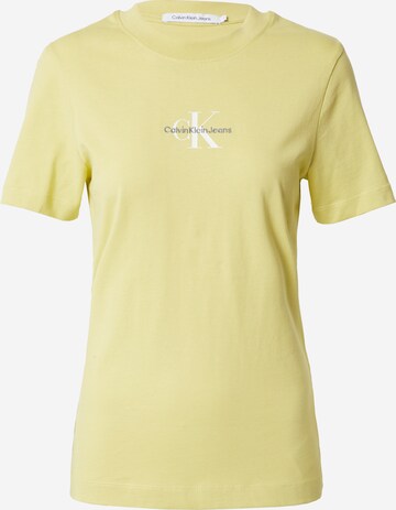 Calvin Klein Jeans - Camisa em amarelo: frente