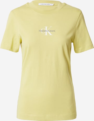 Calvin Klein Jeans Koszulka w kolorze żółty: przód