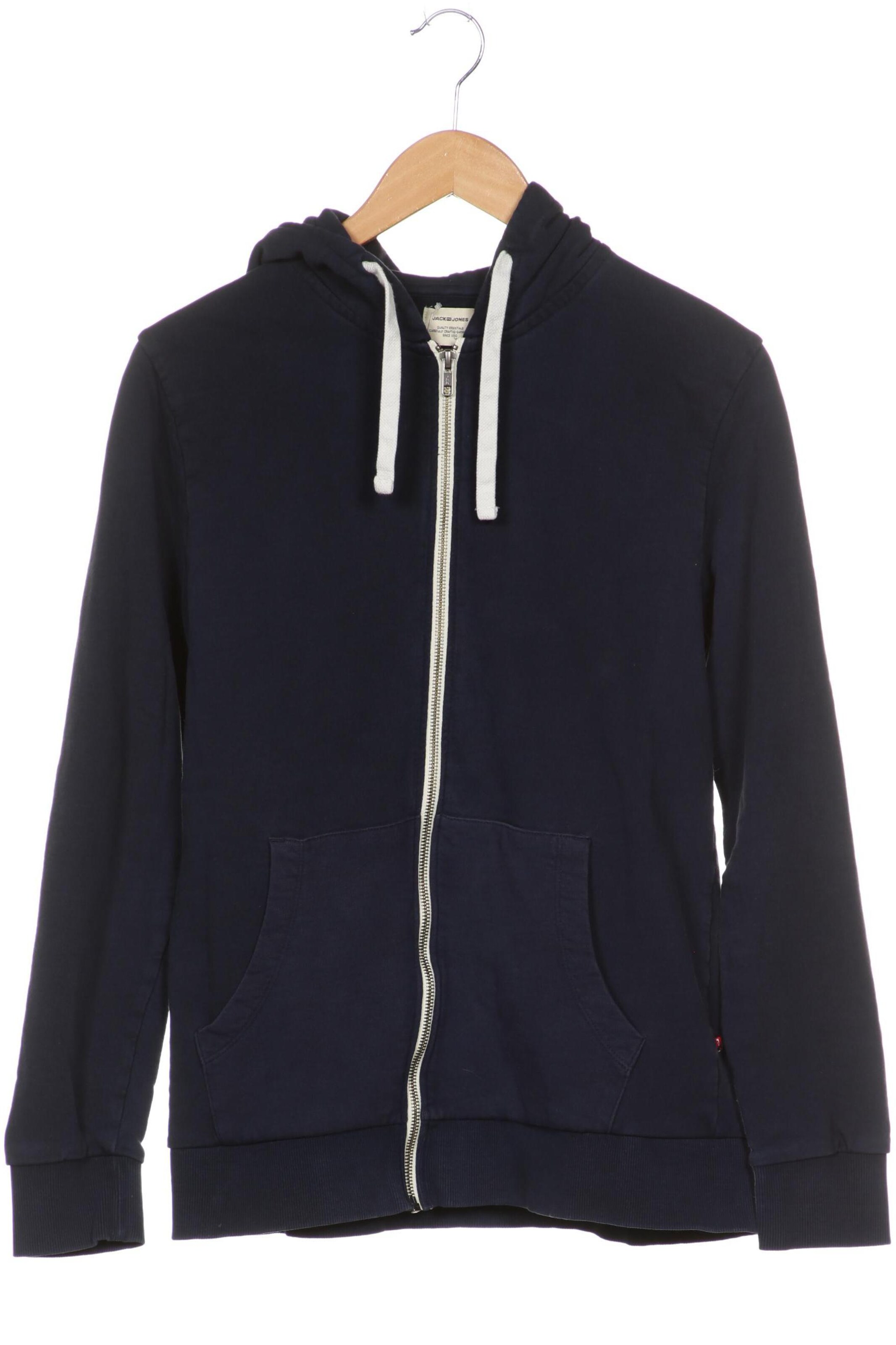 JACK & JONES Sweatshirt & Zip-Up Hoodie in L in Blue: front