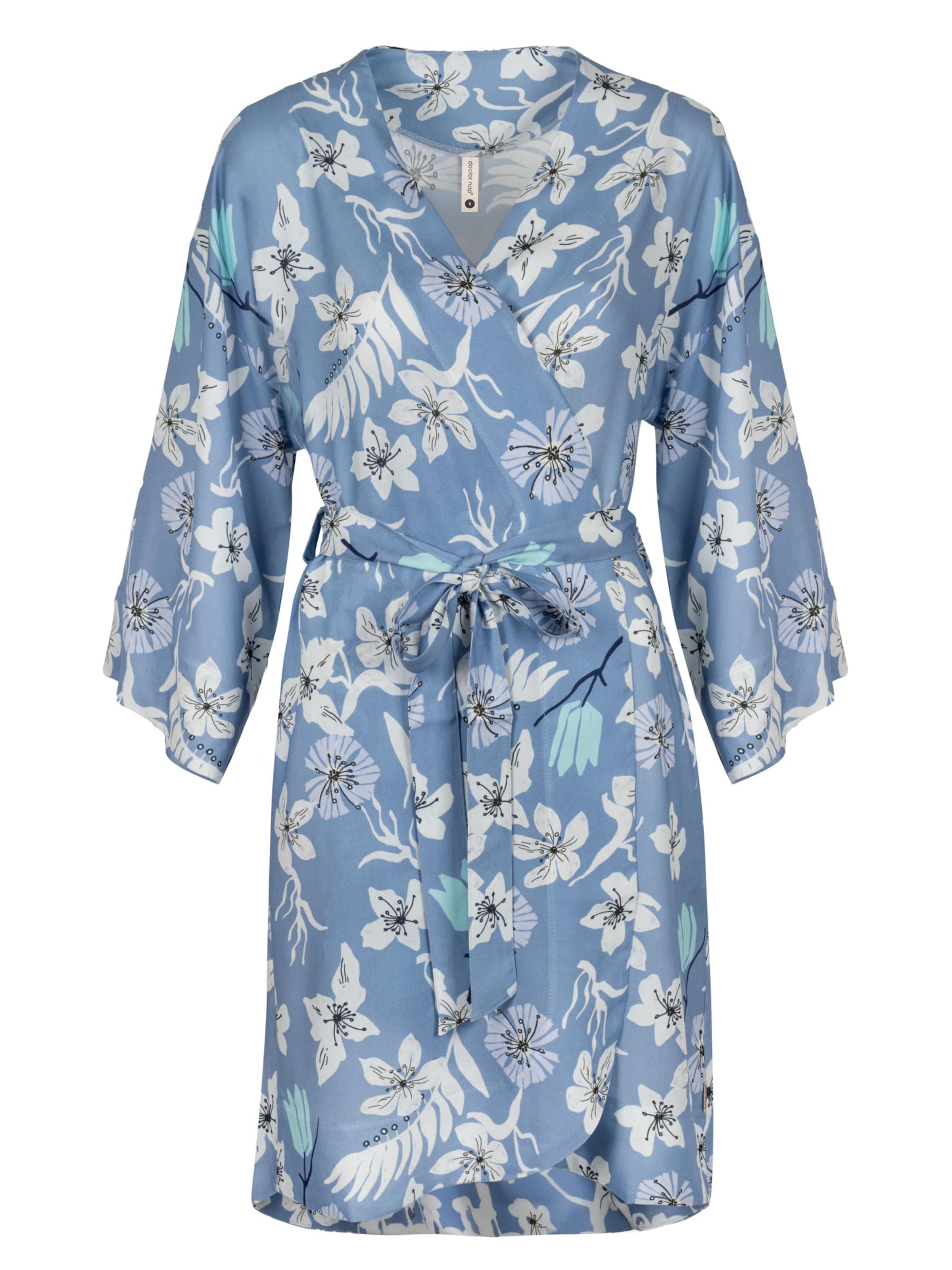 Doctor nap Dressing Gown 'Doctor Nap' in Blue: front