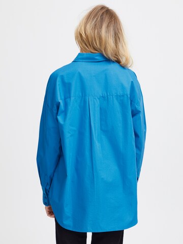 ICHI Bluse 'ESTAMA' in Blau