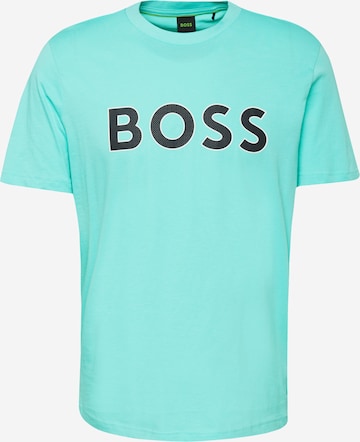 BOSS Green Koszulka w kolorze niebieski: przód