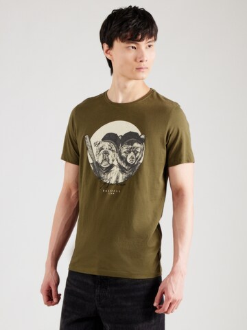 BLEND T-Shirt 'JACKIE' in Grün: Vorderseite