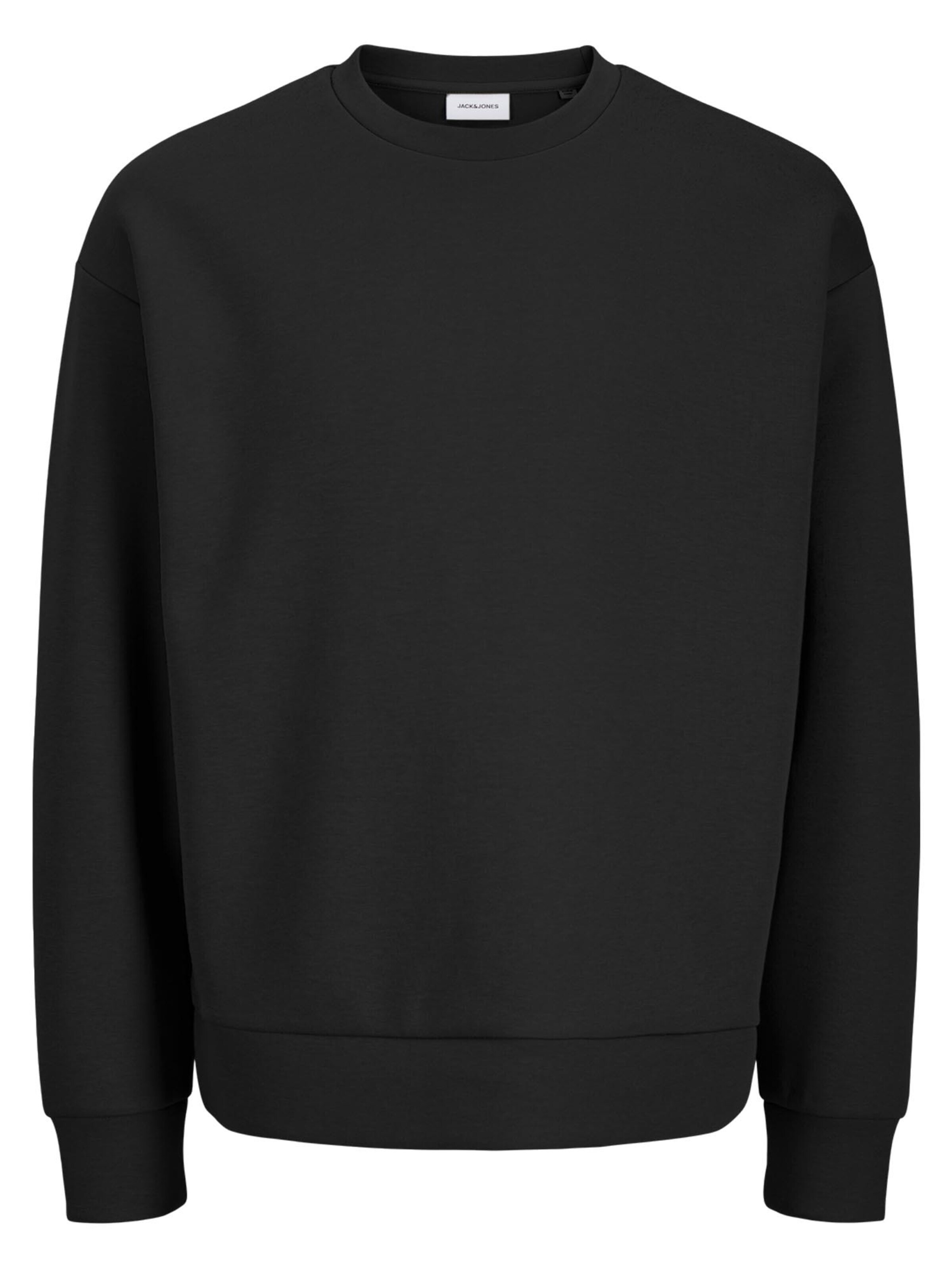 JACK & JONES Sweatshirt 'Barron Sweat'‌‌‌‌ in Schwarz: Vorderseite