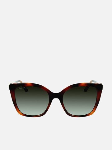 FERRAGAMO Sonnenbrille‌‌‌‌‌ in Braun