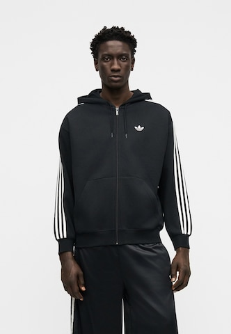 ADIDAS ORIGINALS Sweat jacket 'Adicolor' in Black: front